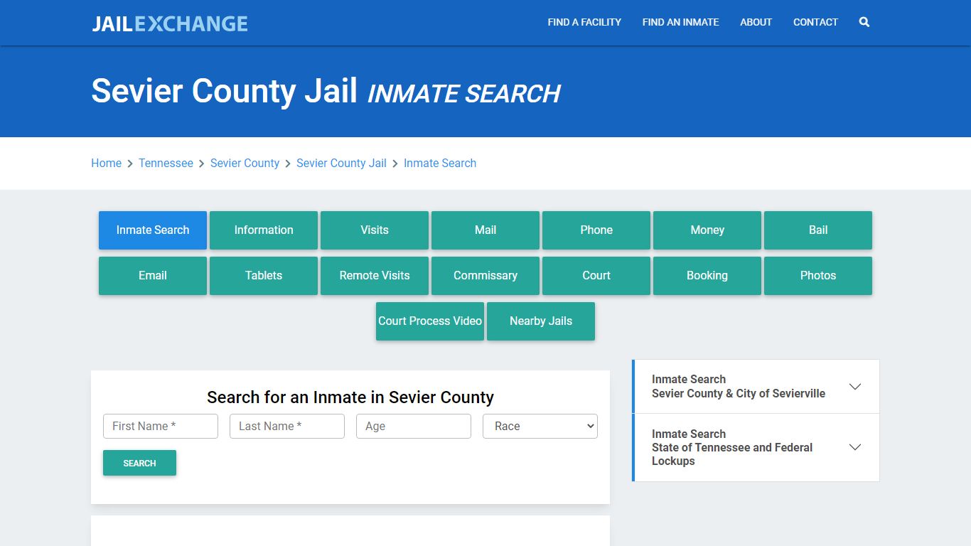 Sevier County Jail, TN Inmate Search: Roster & Mugshots