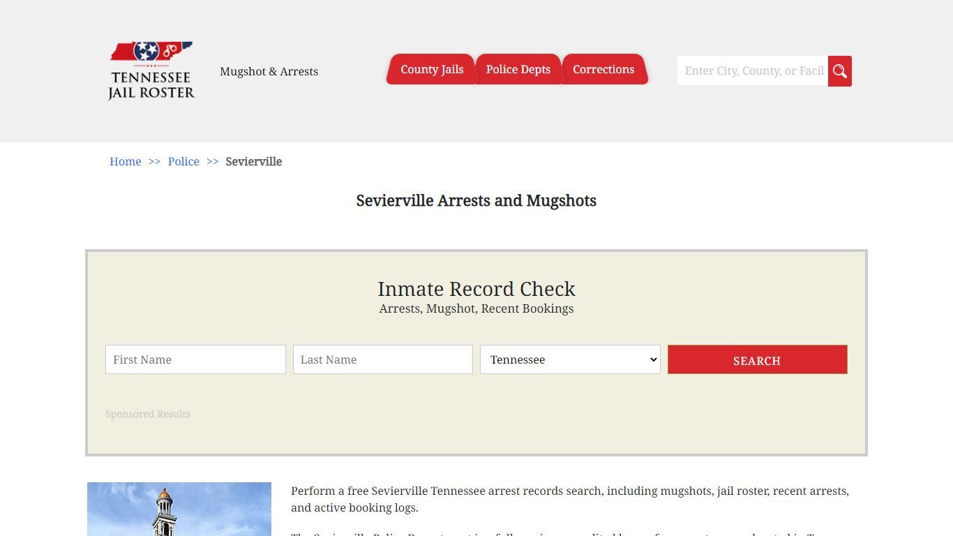Sevierville Arrests and Mugshots - Jail Roster Search